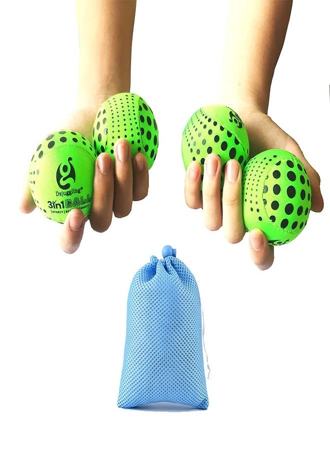 DSJUGGLING 4 Pieces of Washable Juggling Balls for Beginners, Soft Easy Juggling Ball Set of 4 100g Each Multiple Practice Juggling Ball Kits for Adults - Image 1